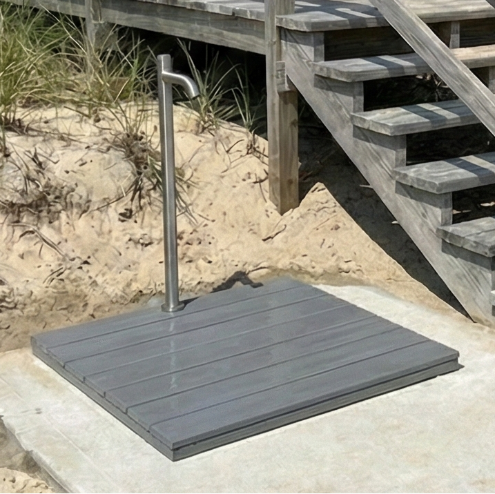 Foot Fountain 20x20 inch composite deck platform